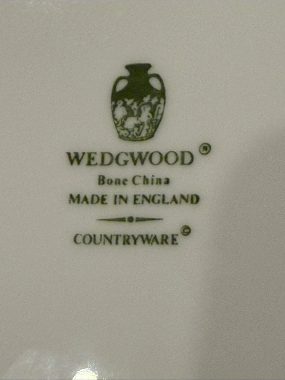 Wedgwood Countryware Bone China White Cabbage Leaf Dinner Plate Dish Tableware